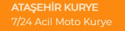 ATAÅžEHİR KURYE PERA