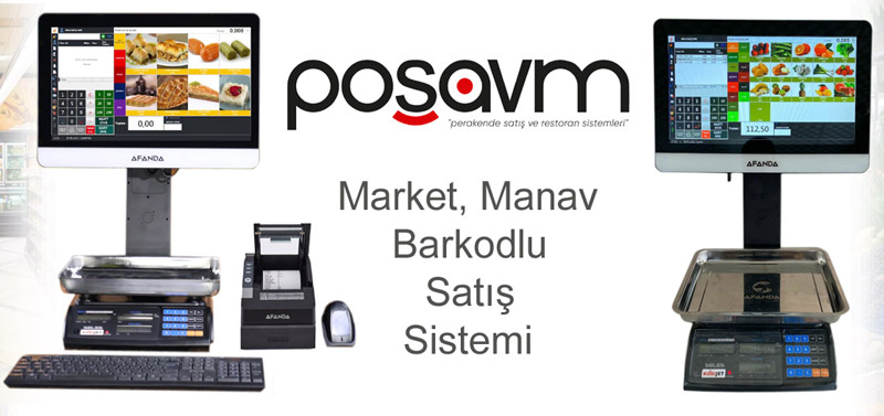 POSAVM; Konya terazili barkod sistemi, barkodlu hızlı satış sistemi, market satış programı